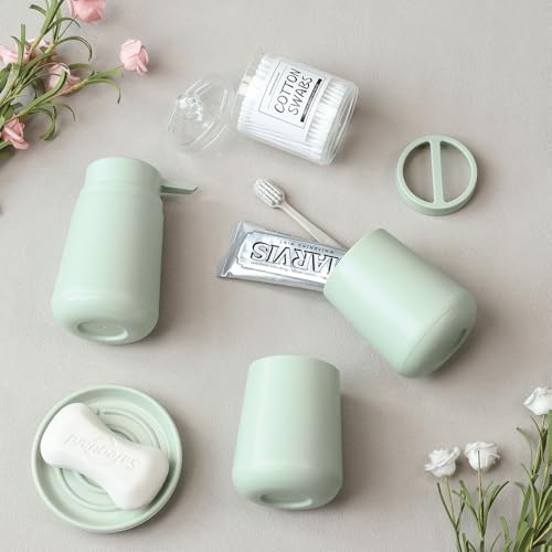 IMAVO Green Bathroom Set 5 Piece Modern