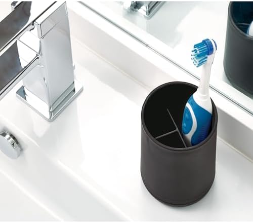 iDesign Cade Toothbrush Holder - Matte Black 3 Slots