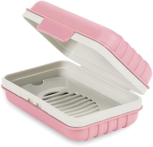 Quatish Bar Soap Holder Dish for Shower and Travel