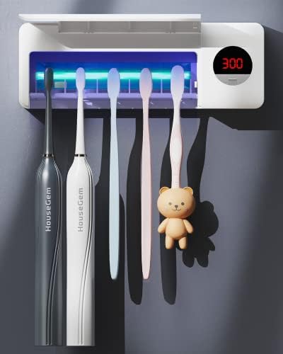 HouseGem Cordless Toothbrush Holder with Timer