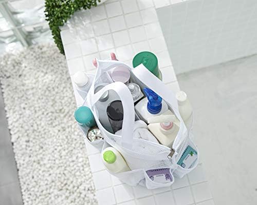 ALYER Large Mesh Shower Tote with Inner Compartment