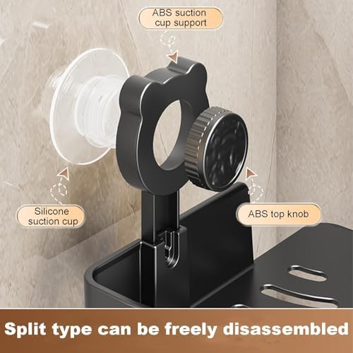 Shower Corner Shelf - No Drill Suction Cup Organizer