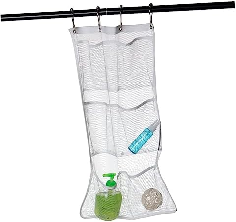 Amosfun Hanging Mesh Organizer Bag for Shower Storage