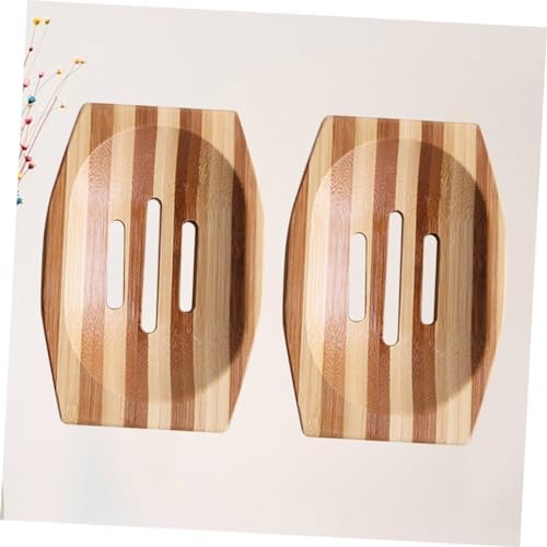 2pcs Hollow Soap Dish with Draining Design for Bathroom and Kitchen