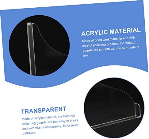 SOLUSTRE Acrylic Bath Tub Splashing Guard 1