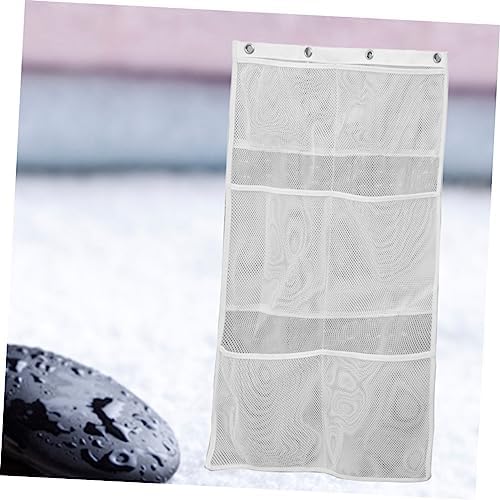 Hanging Mesh Pockets Shower Organizer Bag for Shampoo Conditioner and Toys