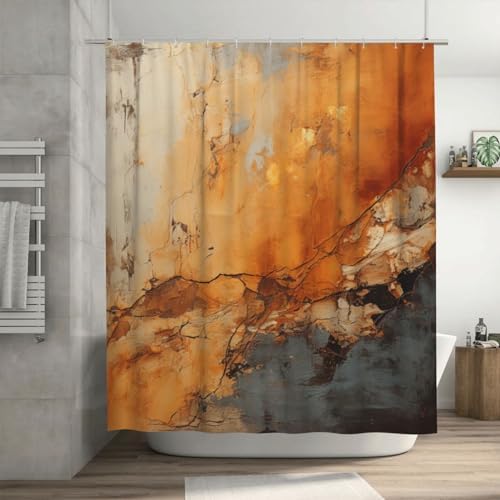 Boho Style Waterproof Shower Curtain Set