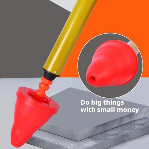 Heavy Duty Toilet Plunger with Air Pressure Yellow