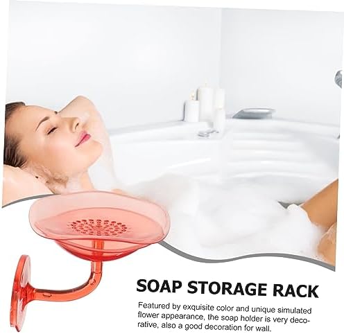 Angoily Wall Soap Holder with Flower Design