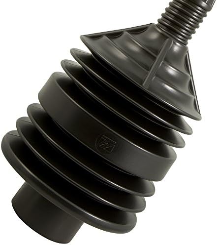 PlumbCraft Heavy Duty Toilet Plunger - Black