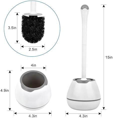Alpsnow Toilet Bowl Brush and Holder 2 Pack 1
