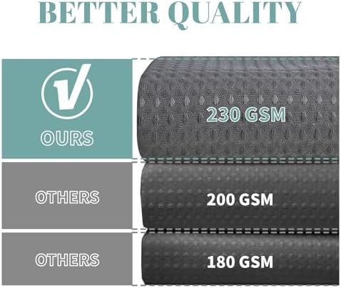 Charcoal Grey Waffle Weave Shower Curtain with Snap Liner Replacement