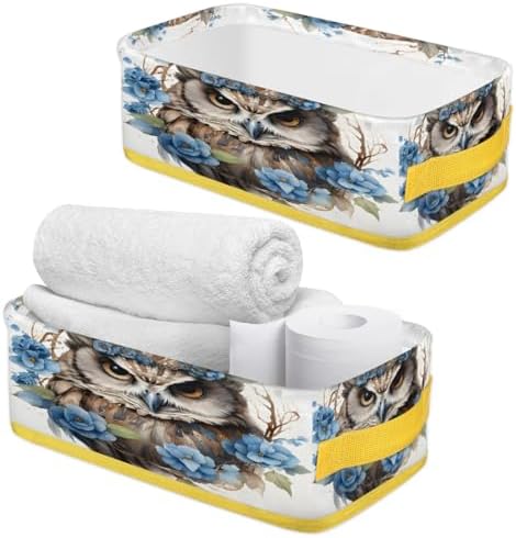 Snatocys Owl Toilet Paper Basket with Handles 1
