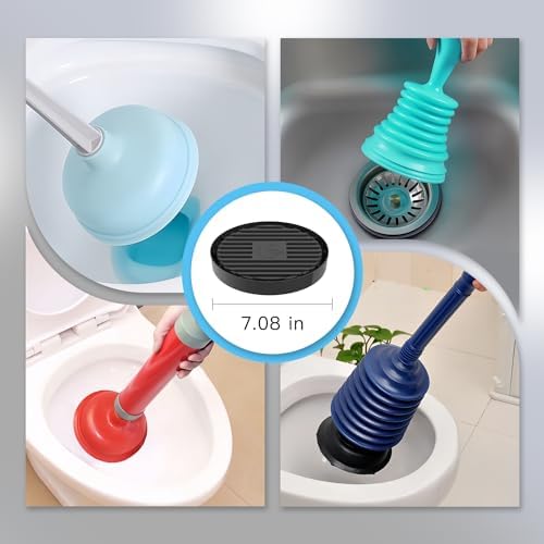 2Pcs Plunger Tray - Durable Black Plunger Holder