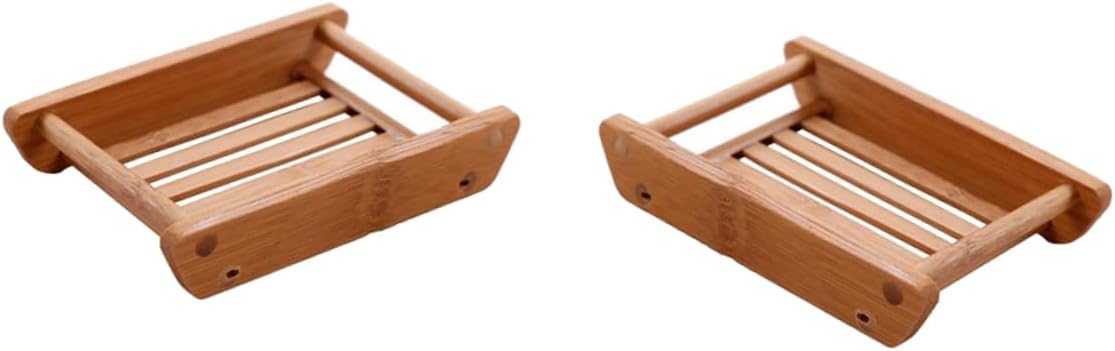 RORPOIR 2pcs Japanese Style Soap Dish for Bathroom Organization