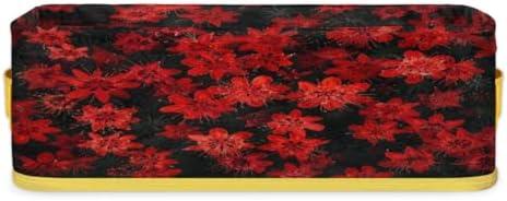 Flower Red Toilet Paper Baskets for Bathroom Storage