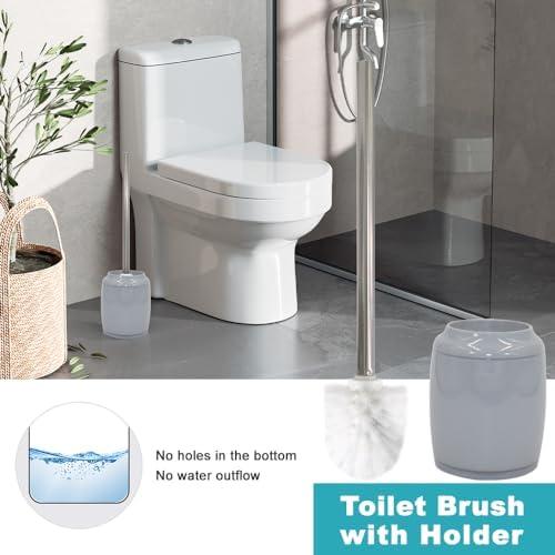 Liuonnam 5-Piece Bathroom Accessories Set with Gray Finish