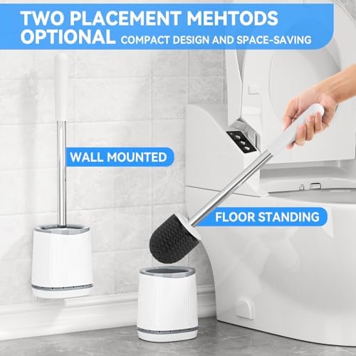 TRENTI Toilet Brush and Holder Set Wall Mounted