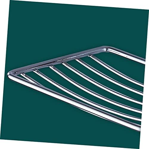 ABOOFAN Silver Soap Dish with Suction Cup Drain Rack