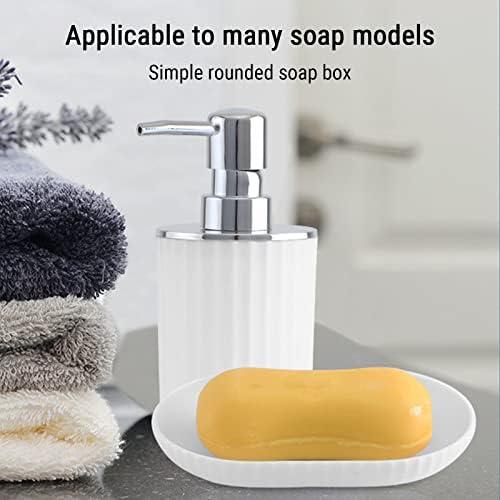 Bathroom Accessory Set with Soap Dispenser Toothbrush Cup Dish and Tray