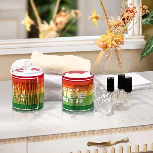 Qilmy Colorful Pride Qtip Holder 2 Pack