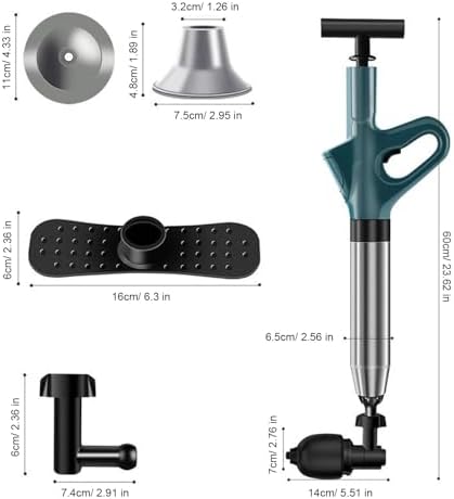 Mumusuki Toilet Plunger with Pressure Indicator