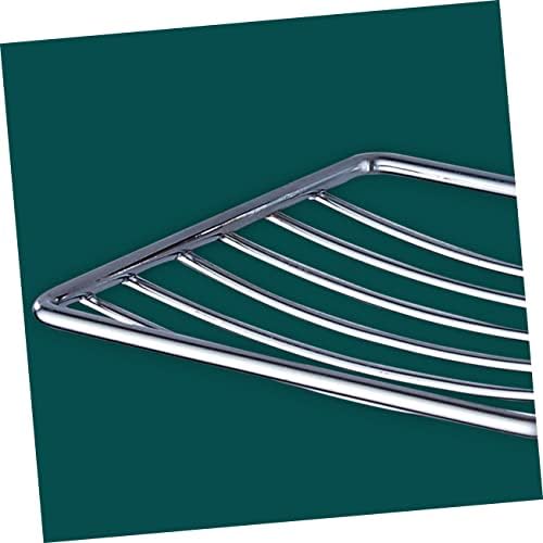 Alipis Silver Suction Cup Soap Dish Drain Rack