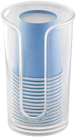iDesign Clarity Cup Dispenser for Bathroom Countertop