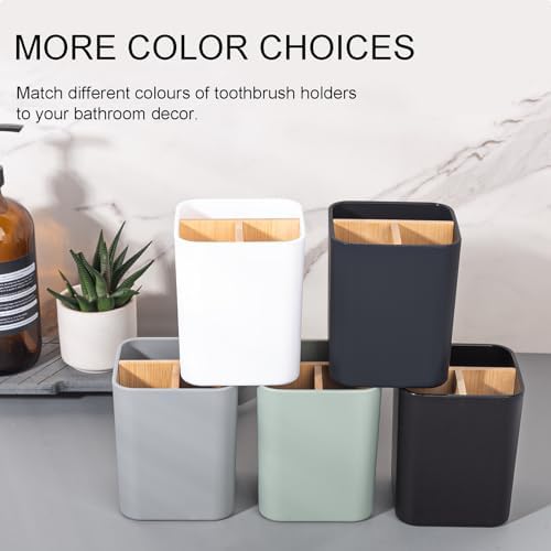 Heagoale 3 Slots Toothbrush and Toothpaste Holder