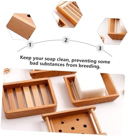 RORPOIR 2pcs Japanese Style Soap Dish for Bathroom Organization