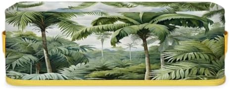 Snatocys Palm Trees Toilet Paper Basket with Handles 1