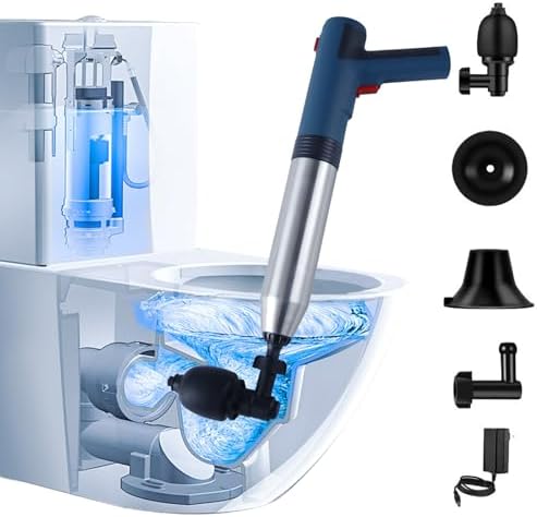 VNJOBAS Heavy Duty Air Plunger with Built-in Battery