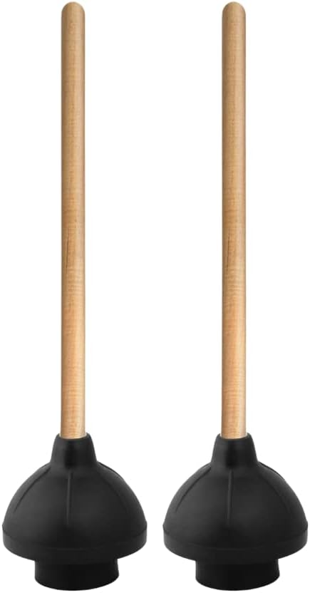 Superio Heavy Duty Plunger with Wooden Handle