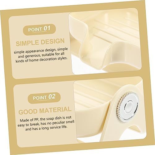 Amosfun Self-Draining Soap Dish Sponge Holder