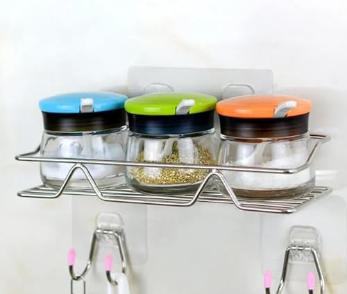 BAHELS Stainless Steel Shower Caddy Adhesive No Drilling