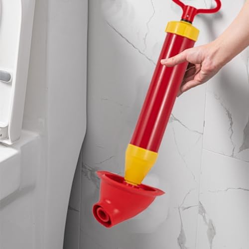 Heavy Duty Toilet Plunger with Gutter Clog Remover