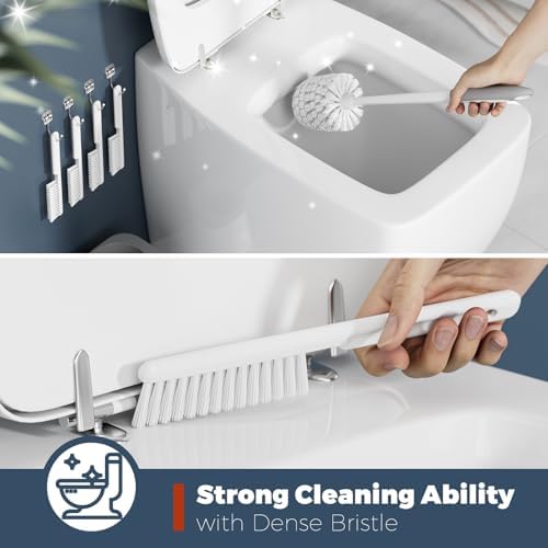 Holaloha 4 Pack Toilet Brush and Holder Set
