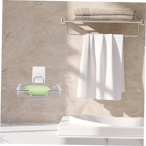 PRETYZOOM Wall Mount Soap Dish with Punch Design