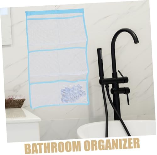 PRETYZOOM Shower Bag Organizer 6 Pockets Quick Dry Mesh