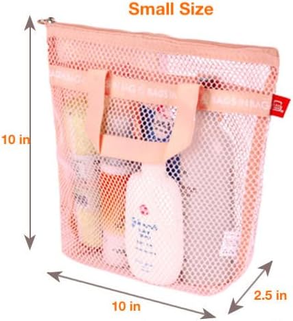 Mesh Travel Shower Caddy Tote Bag for Gym Swim Dorm Bathrooms