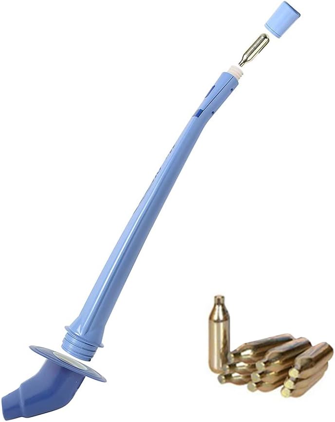 TULGIGS Toilet Plungers 10pcs with CO2 Cylinders and Guide