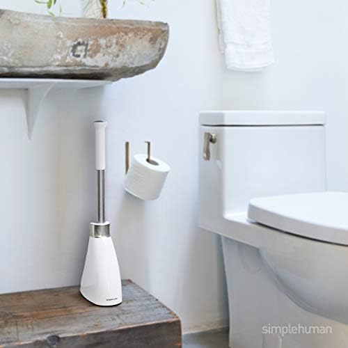 Simplehuman Toilet Brush with Caddy Stainless Steel White