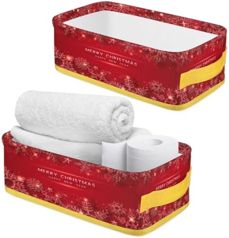Vomwwlix Christmas Snowflake Toilet Paper Basket Decor