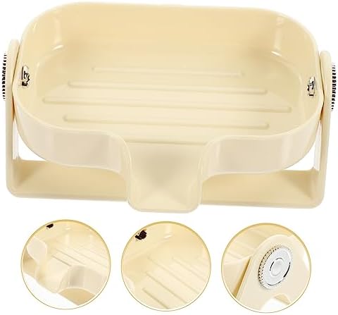 Amosfun Self-Draining Soap Dish Sponge Holder