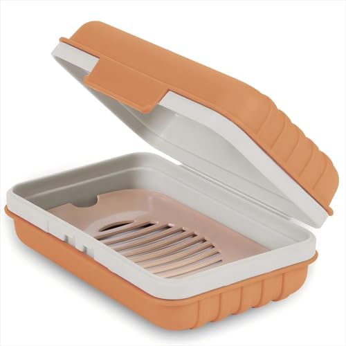 Quatish Bar Soap Holder 1 Pack Leakproof Travel Case