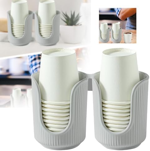 YIYIYD Bathroom Cup Dispenser with Vertical Stripes