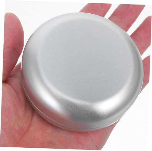 Cabilock 2pcs Portable Round Aluminum Soap Dish Leakproof Travel Holder 1