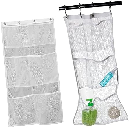 Amosfun Hanging Mesh Organizer Bag for Shower Storage