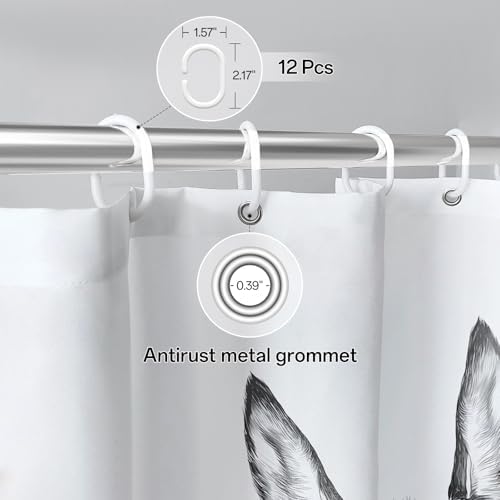 Funny Donkey Shower Curtain Set - Waterproof and Whimsical