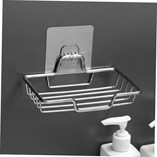 Amosfun Wall-Mounted Soap Dish No-Drill Design